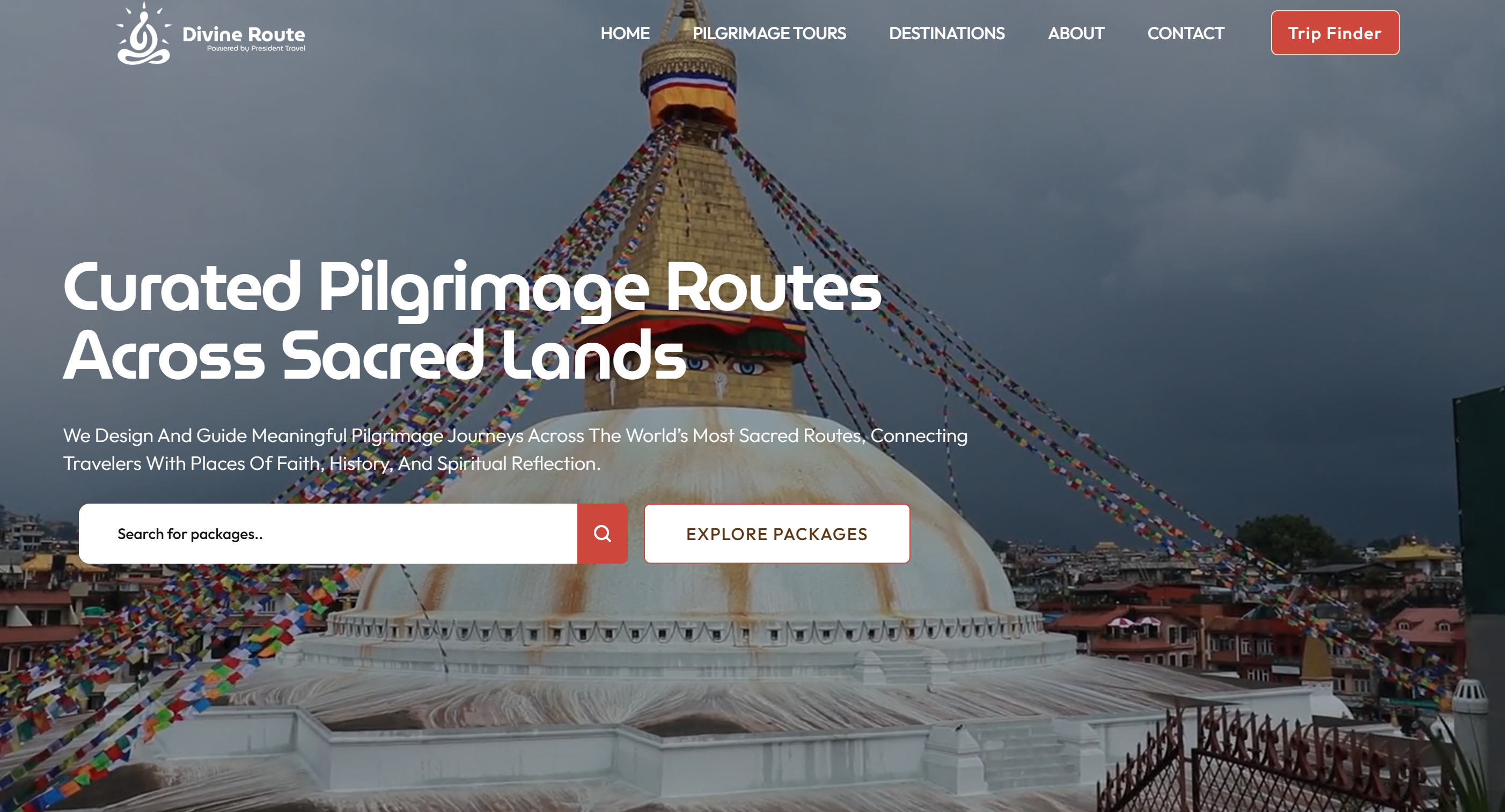 Divine Route Nepal Tourism Website